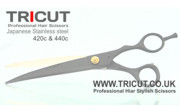 Black CVD Pet Gromming Scissors